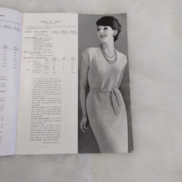 BOOK Vintage 1962 New Hand Knits volume 70, 20 patterns - Picture 10 of 16